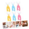 DEARMAMY U-Shaped Toothbrush, Soft Silicone Brush Head, Portable, Colorful Design, 6 pcs × 2 view 3