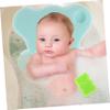 GARVALON Soft Baby Bath Seat, Non-Slip Sponge, Machine-Washable Bath Tub Mat for Newborns, Light Green, Random Color view 3