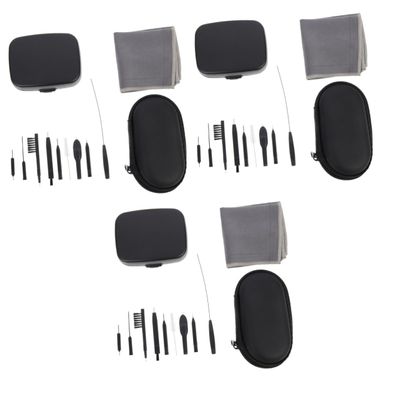 WRITWAA 3-Piece Hearing Aid Cleaning Set with Brush, Cleaning Cloths and Storage Box