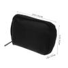 BCOATH Fabric Diabetes Bag for Blood Glucose Meter and Insulin Pens, Zipper Organizer, Black, for Everyday Use and Short Trips view 2