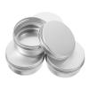 VALICLUD 4-Pack Reusable Round Aluminum Tins with Screw-Top Lids view 1