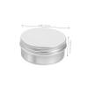 VALICLUD 4-Pack Reusable Round Aluminum Tins with Screw-Top Lids view 3
