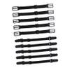 VALICLUD 10-Piece Adjustable Elastic Mask Extender Bands, Flexible Dacron, Ear-Relief, Non-Slip Black Extensions view 1