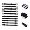 VALICLUD 10-Piece Adjustable Elastic Mask Extender Bands, Flexible Dacron, Ear-Relief, Non-Slip Black Extensions view 4