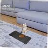 PENIKOKO Pet Feeding Mat, Waterproof and Non-Slip, for Cats, Dark Gray view 4