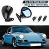 HPTOUY 2-Piece Universal Car Side Mirror Set, Black/Glossy Black view 2
