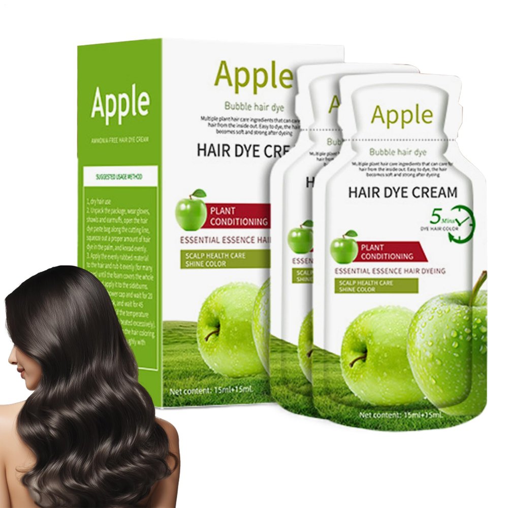 App-Le Hair Dye Cream with Plant Extracts, Gentle Hair Dye Formula, 300 ml, Pleasant Fruity Scent, Beginner-Friendly and Safe