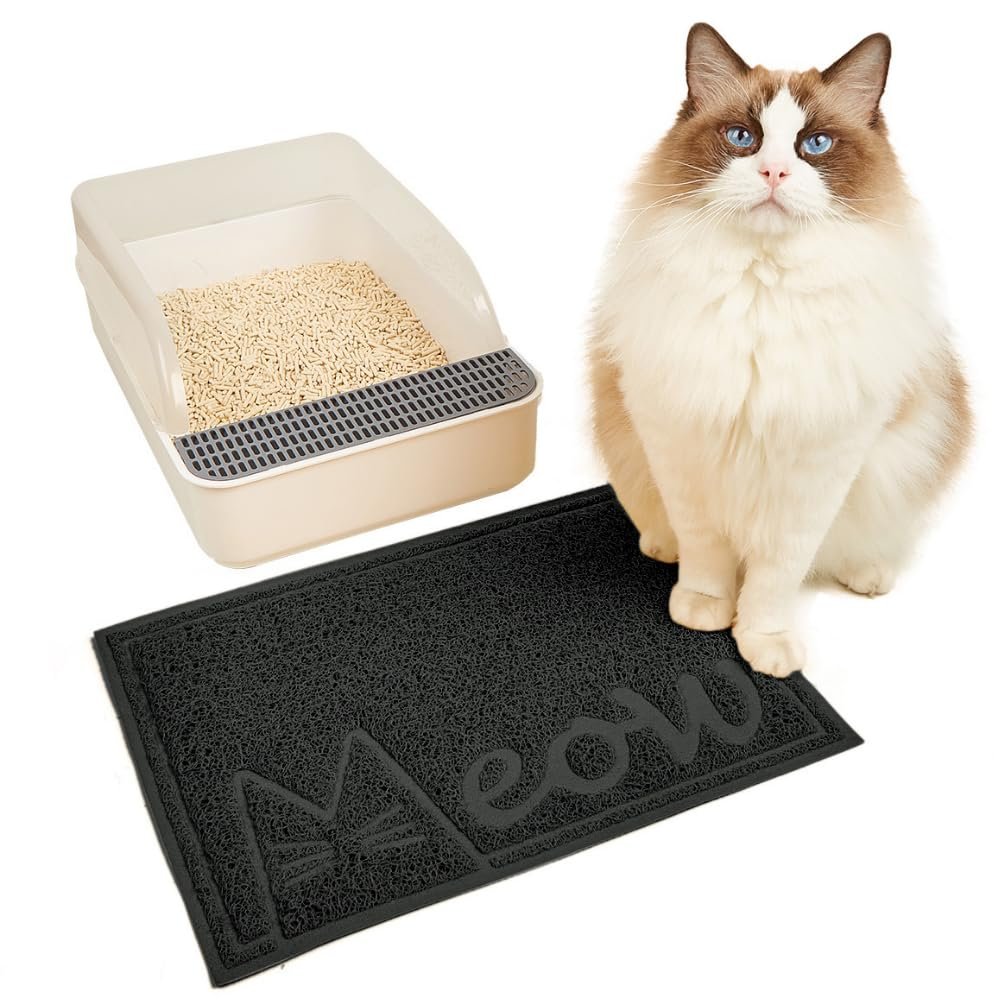 JanYoo Cat Litter Mat, 40 x 30 cm Waterproof