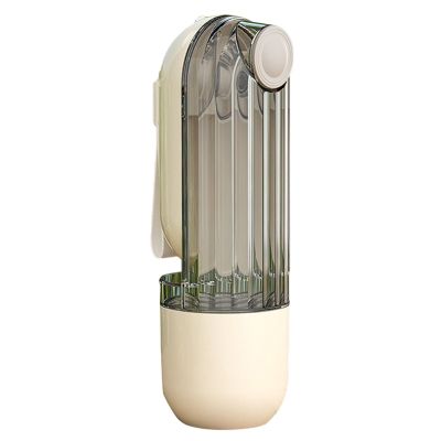 2-in-1 Portable Pet Water Bottle & Food Container, Beige, L