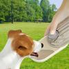 2-in-1 Portable Pet Water Bottle & Food Container, Beige, L view 2