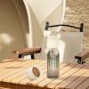 2-in-1 Portable Pet Water Bottle & Food Container, Beige, L view 3
