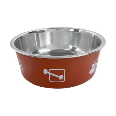 Leak-Proof Drinking Bowl for Dogs, Printed Stainless Steel Cat Bowl