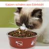 Leak-Proof Drinking Bowl for Dogs, Printed Stainless Steel Cat Bowl view 2
