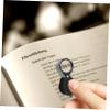 minkissy Metal Magnifying Mirror for Jewelers, Foldable Pocket Magnifier for Repairs and Jewelry, Compact Mini Watch Loupe with Optical Glass Lens, Black view 2