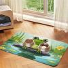 Frog in Pond Dog Feeding Mat, 30.5 x 45.7 cm, Non-Slip, Super Absorbent, Dishwasher-Safe view 1