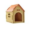 IUYIXWFP Indoor Dog House for Small Dogs or Cats, Cozy Wooden Design, with Ventilation Slots and Raised Floor, 80 × 55 × 74 cm view 1