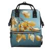 FZQVSLCM Diaper Bag Backpack for Women, Large Capacity, Birch Leaf Pattern view 1