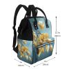 FZQVSLCM Diaper Bag Backpack for Women, Large Capacity, Birch Leaf Pattern view 2