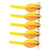 Toyvian 5-Piece Cat Mouse Toys, Soft and Durable Plush Toys for Kicking, Licking, and Chewing, Promotes Activity, Orange Design view 1