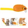 Toyvian 5-Piece Cat Mouse Toys, Soft and Durable Plush Toys for Kicking, Licking, and Chewing, Promotes Activity, Orange Design view 2