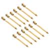 Gold Stainless Steel Hair Clips, 12-Piece Set for Salons view 1