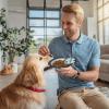 Collapsible Dog Bowl with Carabiner Clip view 2