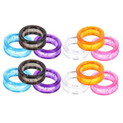 DONFAMDS 12-Pack Silicone Scissor Rings for Pet Grooming