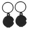 HAPINARY 2-Piece Folding Pocket Magnifier with Glass Lens, Compact and Portable for Reading, Jewelry Inspection, and Detail Work view 1