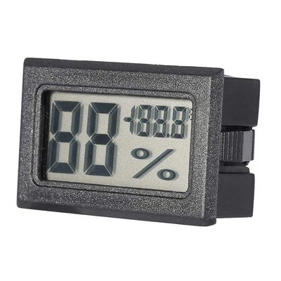 Brrnoo Digital Hygrometer and Thermometer with LCD Display, Black