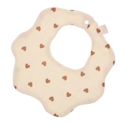 Milisten White Cotton Baby Bibs, 360° Full-Coverage Protection