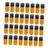 BESTYASH 50-Pack 3 mL Brown Glass Dispenser Bottles for Essential Oils, Portable Cosmetic Dispensers with Bottle Opener for Travel and Makeup Refills view 1