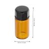BESTYASH 50-Pack 3 mL Brown Glass Dispenser Bottles for Essential Oils, Portable Cosmetic Dispensers with Bottle Opener for Travel and Makeup Refills view 2