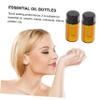 BESTYASH 50-Pack 3 mL Brown Glass Dispenser Bottles for Essential Oils, Portable Cosmetic Dispensers with Bottle Opener for Travel and Makeup Refills view 3