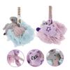 VICASKY 2-Piece Mesh Bath Sponge Set, Reusable Loofah Shower Sponges with Cartoon Designs for Gentle Body Exfoliation view 3