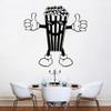 Popcorn Wall Sticker with Thumbs-Up Cartoon, 42 x 43 cm view 1