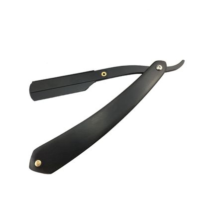 Vintage Folding Metal Razor with Wooden Handle for Men