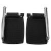 Universal Wheelchair Footrest, Black Aluminum Alloy view 1