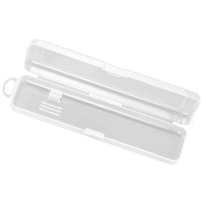 SOESFOUFU Portable Transparent Plastic Toothbrush Travel Case