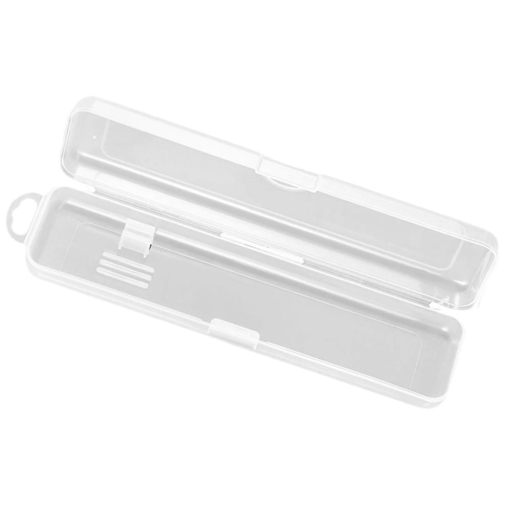 SOESFOUFU Portable Transparent Plastic Toothbrush Travel Case