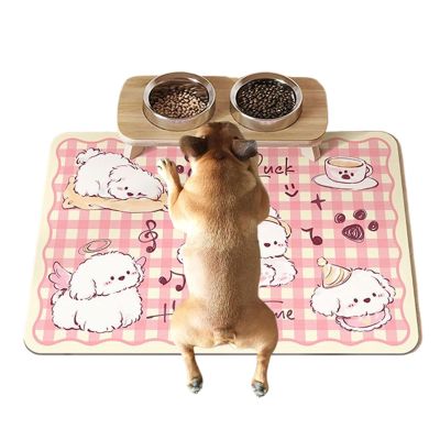 Absorbent Non-Slip Feeding Mat for Dog Bowls