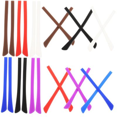 Non-Slip Silicone Eyeglass Temple Tips, 12 Pairs