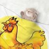 WZYCWB Bird's Nest Golden Chicken Large Printed Pet Blanket view 2