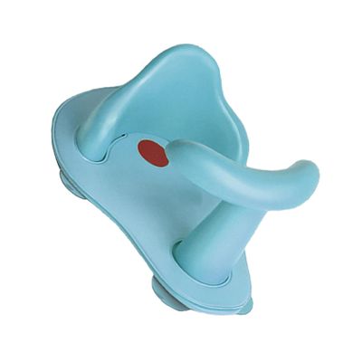 Blue PVC Baby Bathtub Seat with Cushion, Non-Slip