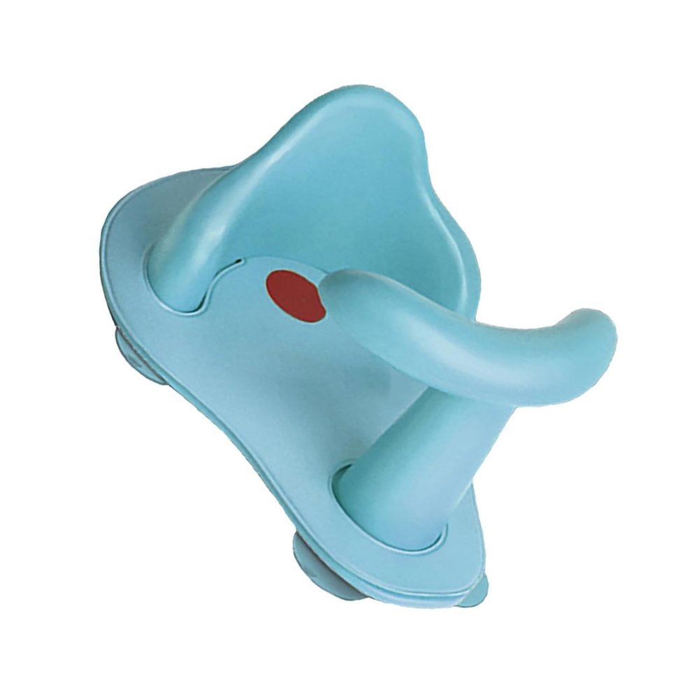 Blue PVC Baby Bathtub Seat with Cushion, Non-Slip