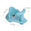Blue PVC Baby Bathtub Seat with Cushion, Non-Slip view 2