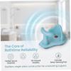 Blue PVC Baby Bathtub Seat with Cushion, Non-Slip view 3