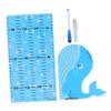 ERINGOGO Self-Adhesive Blue Animal-Themed EVA Height Chart Wall Decal for Kids' Rooms view 1
