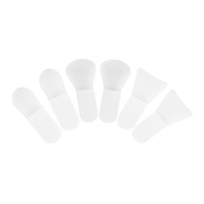 DONFAMDS 6-Piece Mini Silicone Facial Mask Brushes for Mud Masks, Short Handle