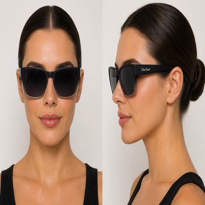 DanCarol DC-POL-2018A-C7 Turquoise Over-Glasses Sunglasses for Narrow Faces