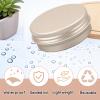 YANCAER 100-Pack 30 mL Matte Gold Round Aluminum Tins with Screw Lids view 3